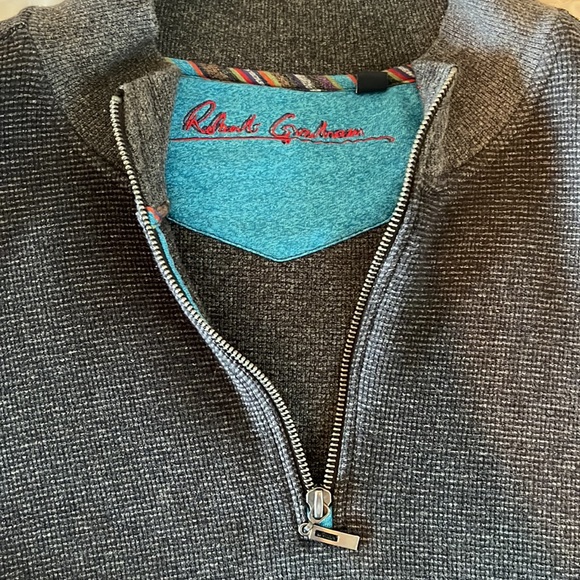 Black and Blue Robert Graham light sweater XXL - Picture 3 of 3